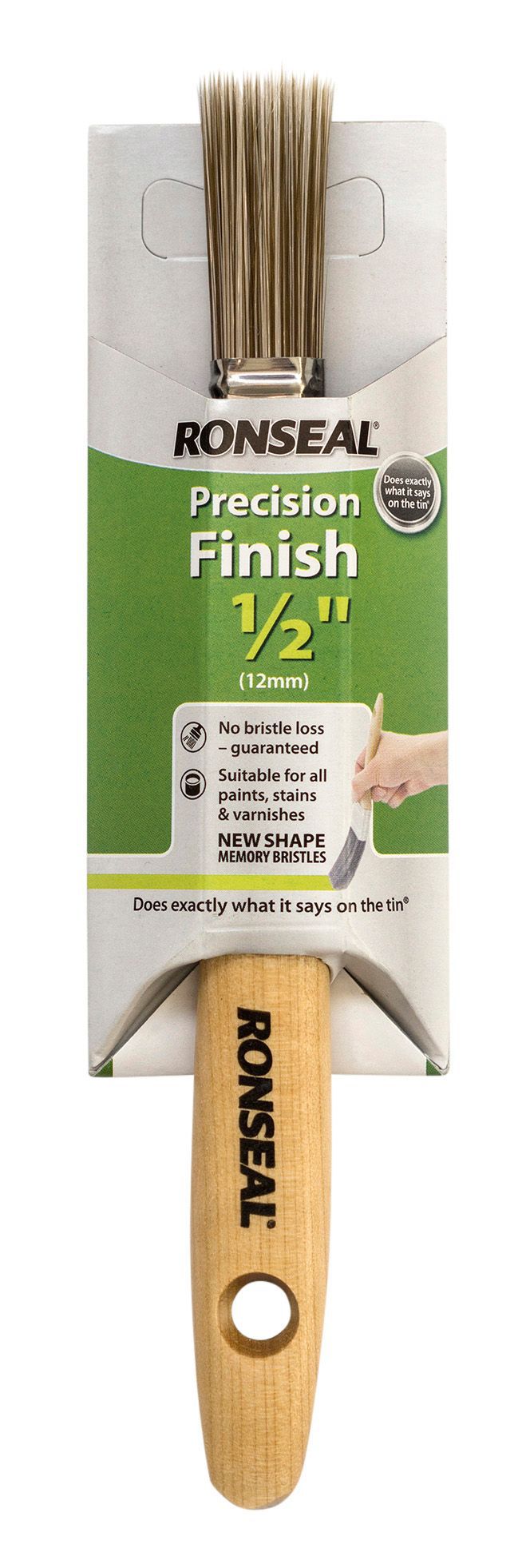 Ronseal Precision finish Fine tip Soft grip Paint brush for Walls, ceilings & trim work (W) 13mm