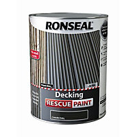 Ronseal Rescue Matt charcoal Decking paint, 5L