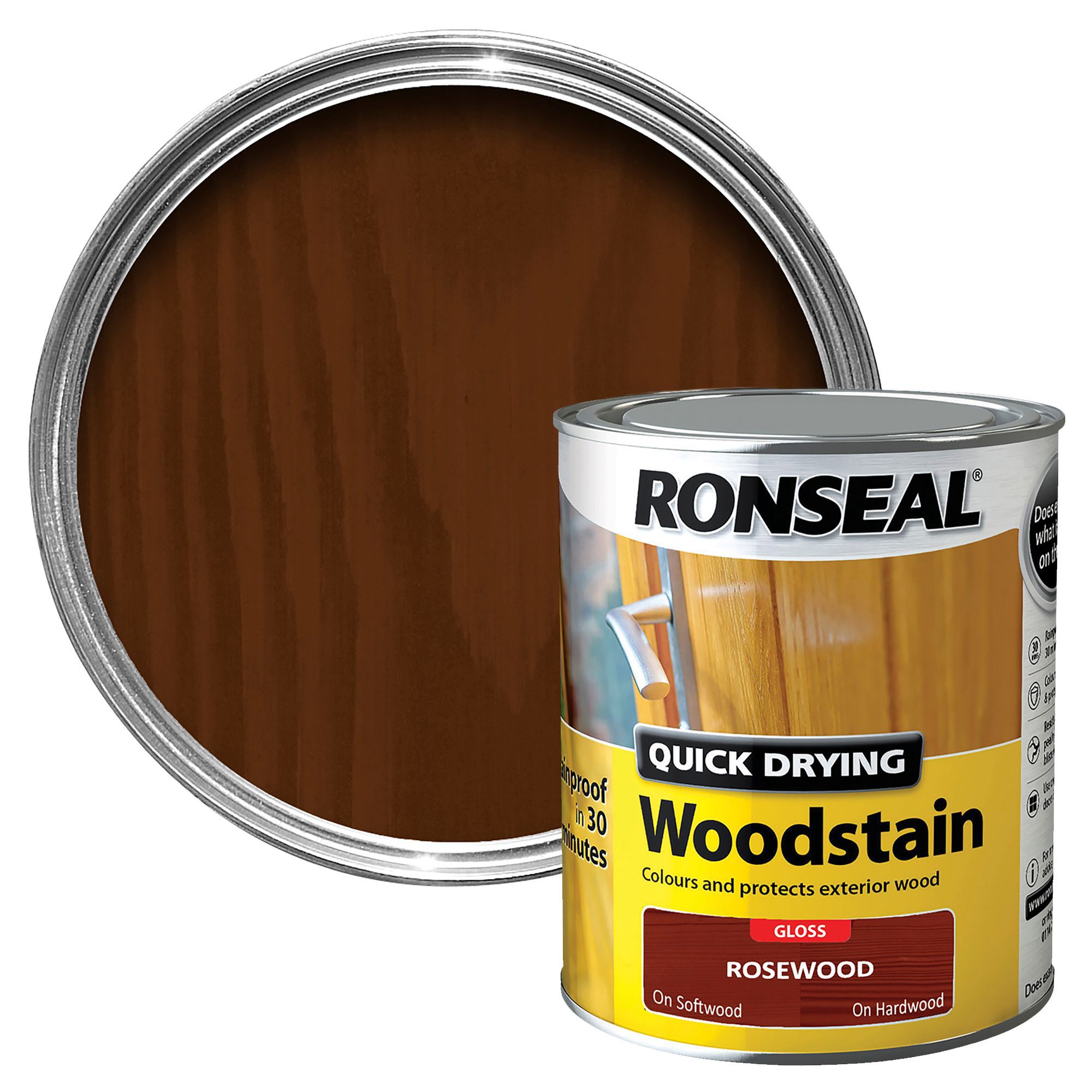 Ronseal Rosewood Gloss Wood stain, 750ml