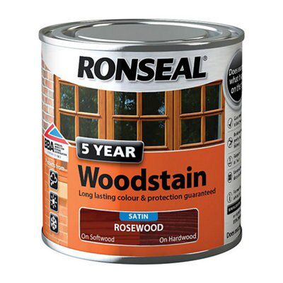 Ronseal Rosewood High satin sheen Wood stain, 250ml
