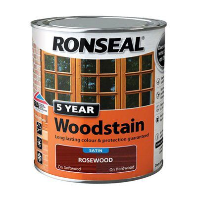 Ronseal Rosewood High satin sheen Wood stain, 750ml