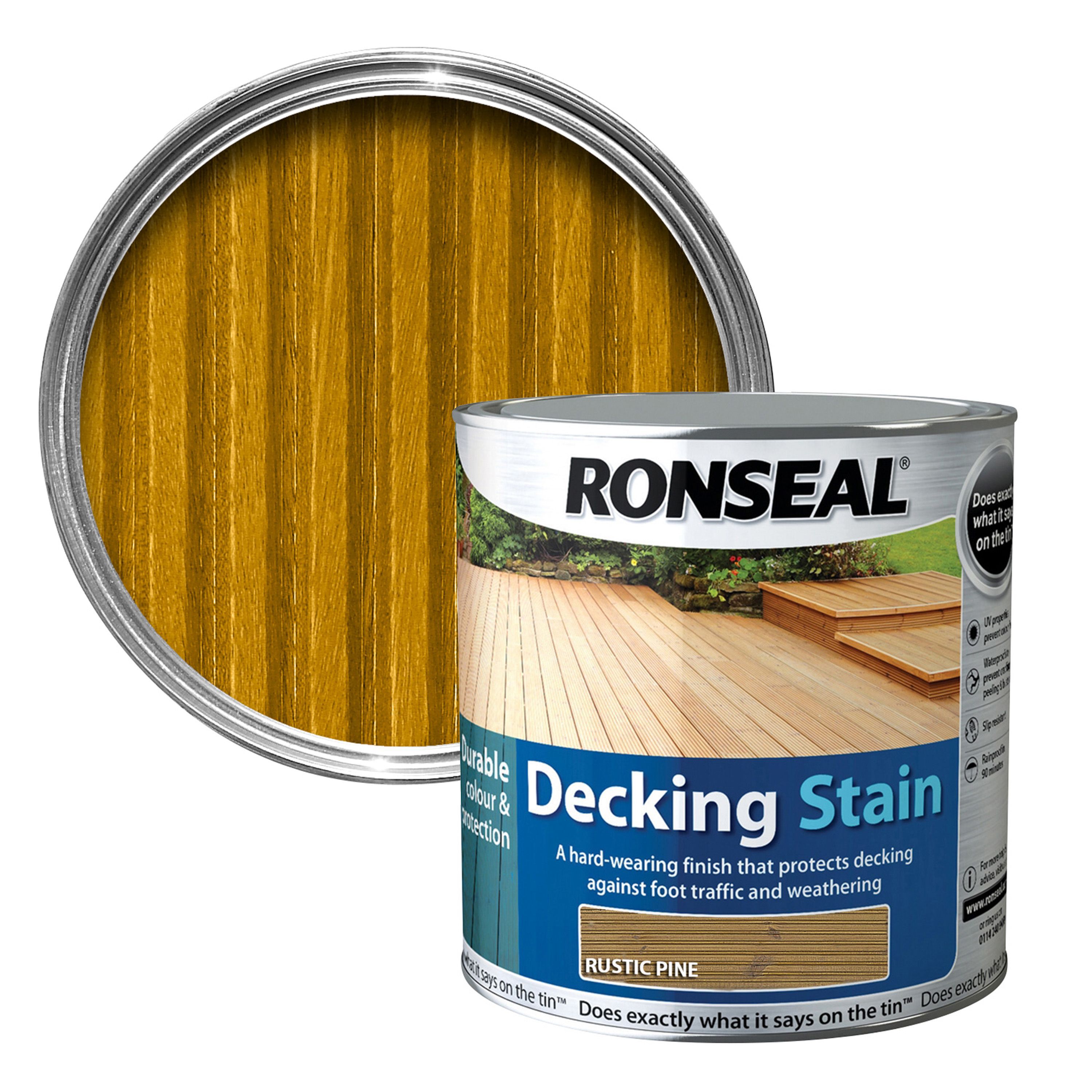 Ronseal Rustic pine Matt Decking Wood stain, 2.5L
