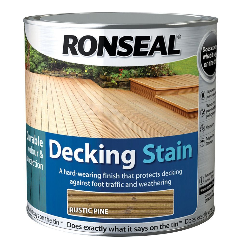 Ronseal Rustic pine Matt Decking Wood stain, 2.5L