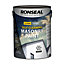 Ronseal Self-cleaning Pure brilliant white Smooth Matt Masonry paint, 5L