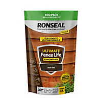 Ronseal Ultimate Fence Life Concentrate Dark oak Matt Fence & shed Treatment, 0.95L