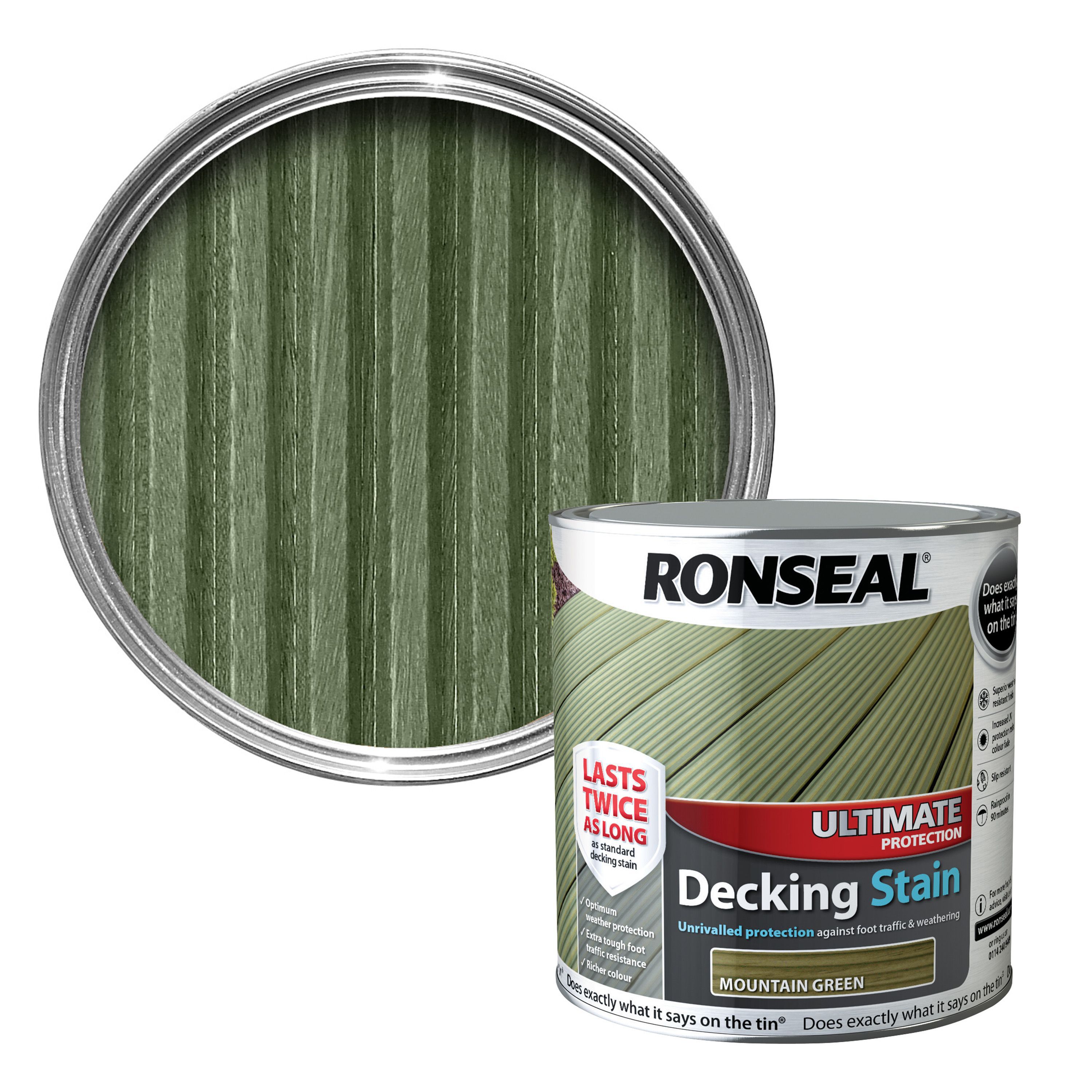 Green decking deals paint