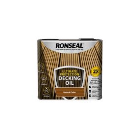 Ronseal Ultimate Natural cedar Decking Wood oil, 2.5L