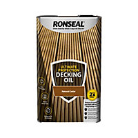 Ronseal Ultimate Natural cedar Decking Wood oil, 5L
