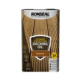 Ronseal Ultimate Natural cedar Decking Wood oil, 5L