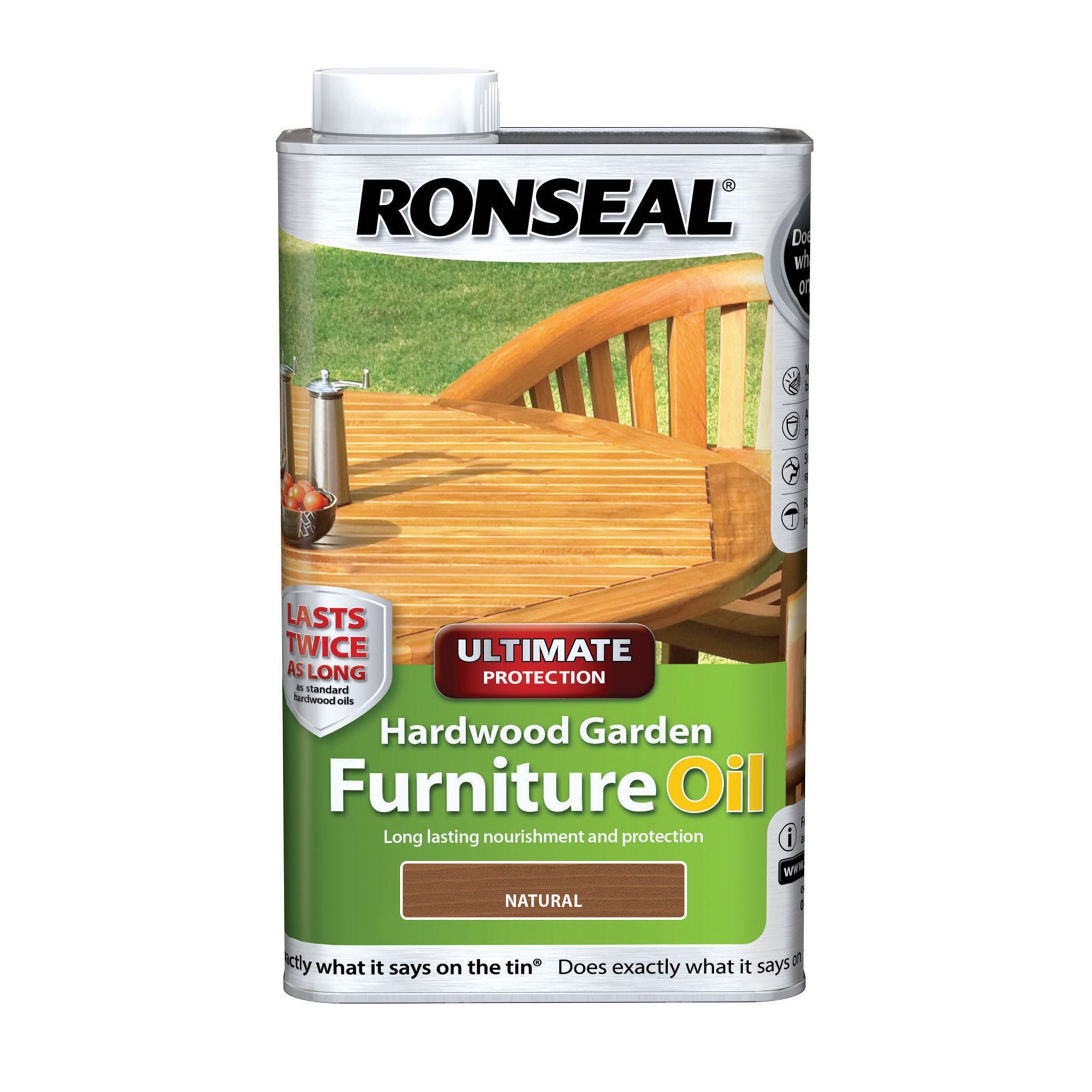 Ronseal Ultimate Natural Furniture Wood oil, 1L DIY at B&Q