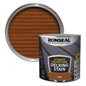 Ronseal Ultimate protection Cedar Matt Decking Wood stain, 2.5L