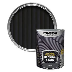 Ronseal Ultimate protection Charcoal Matt Decking Wood stain, 5L