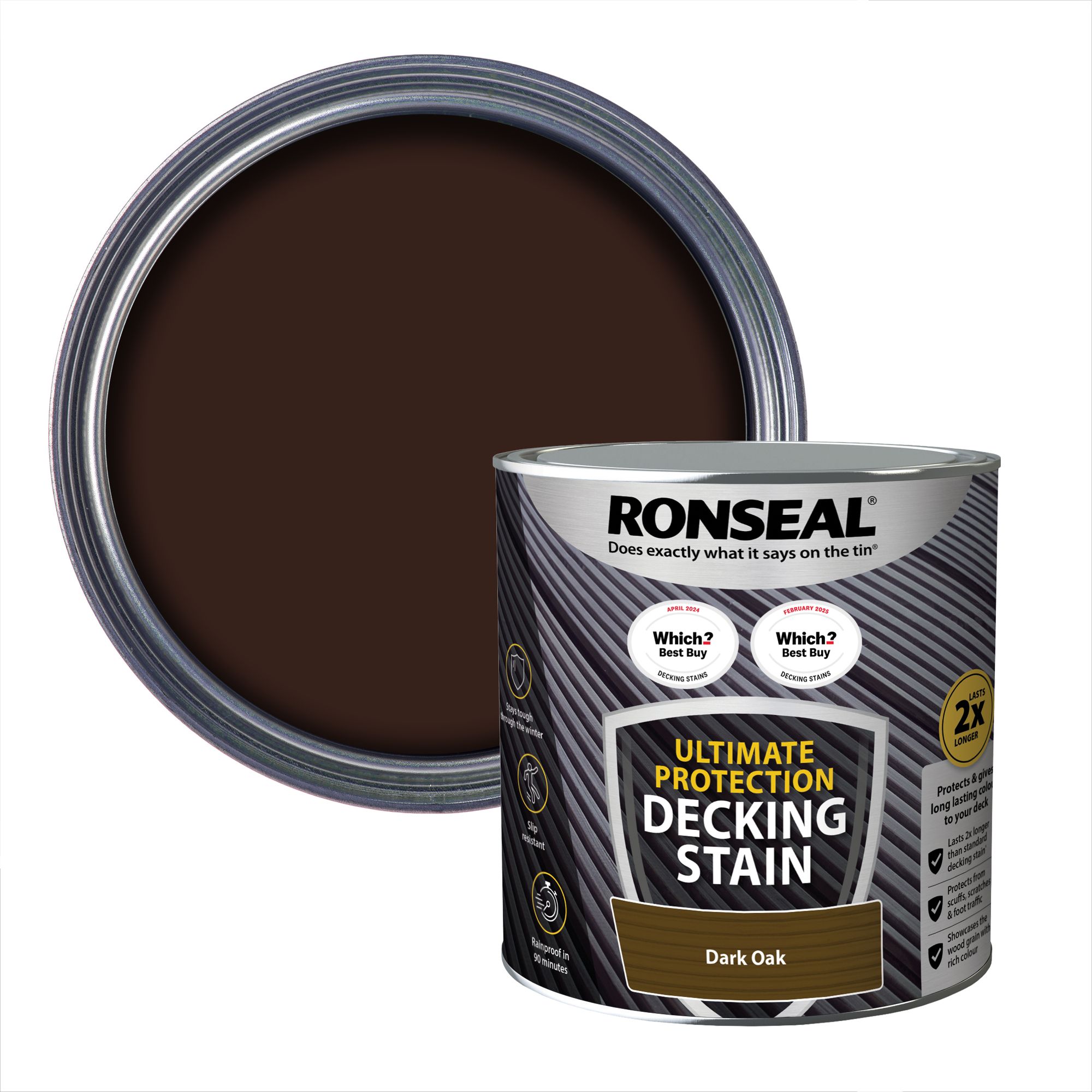 Ronseal Dark Oak Satin Wood Stain, 250ml ubicaciondepersonas.cdmx.gob.mx