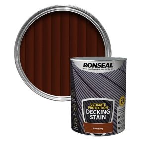 Ronseal Ultimate protection Rich mahogany Matt Decking Wood stain, 5L