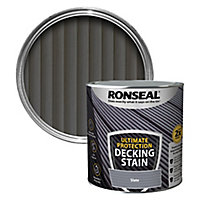 Ronseal Ultimate protection Slate Matt Decking Wood stain, 2.5L