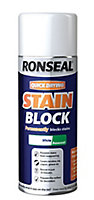 Ronseal White Wall & ceiling Stain block paint, 400ml
