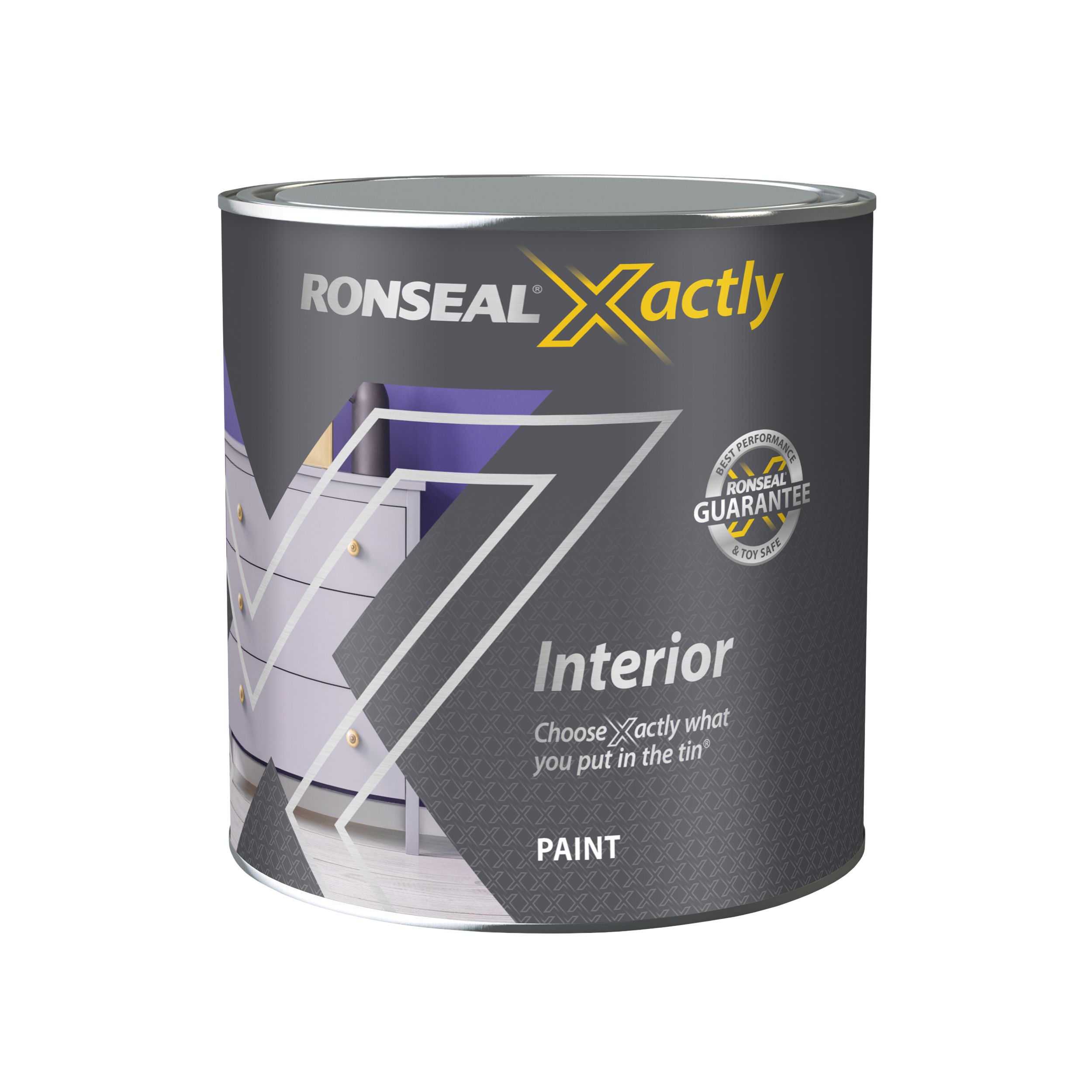 Ronseal Xactly Interior Wood Satin Paint, Base 4, 2.5L