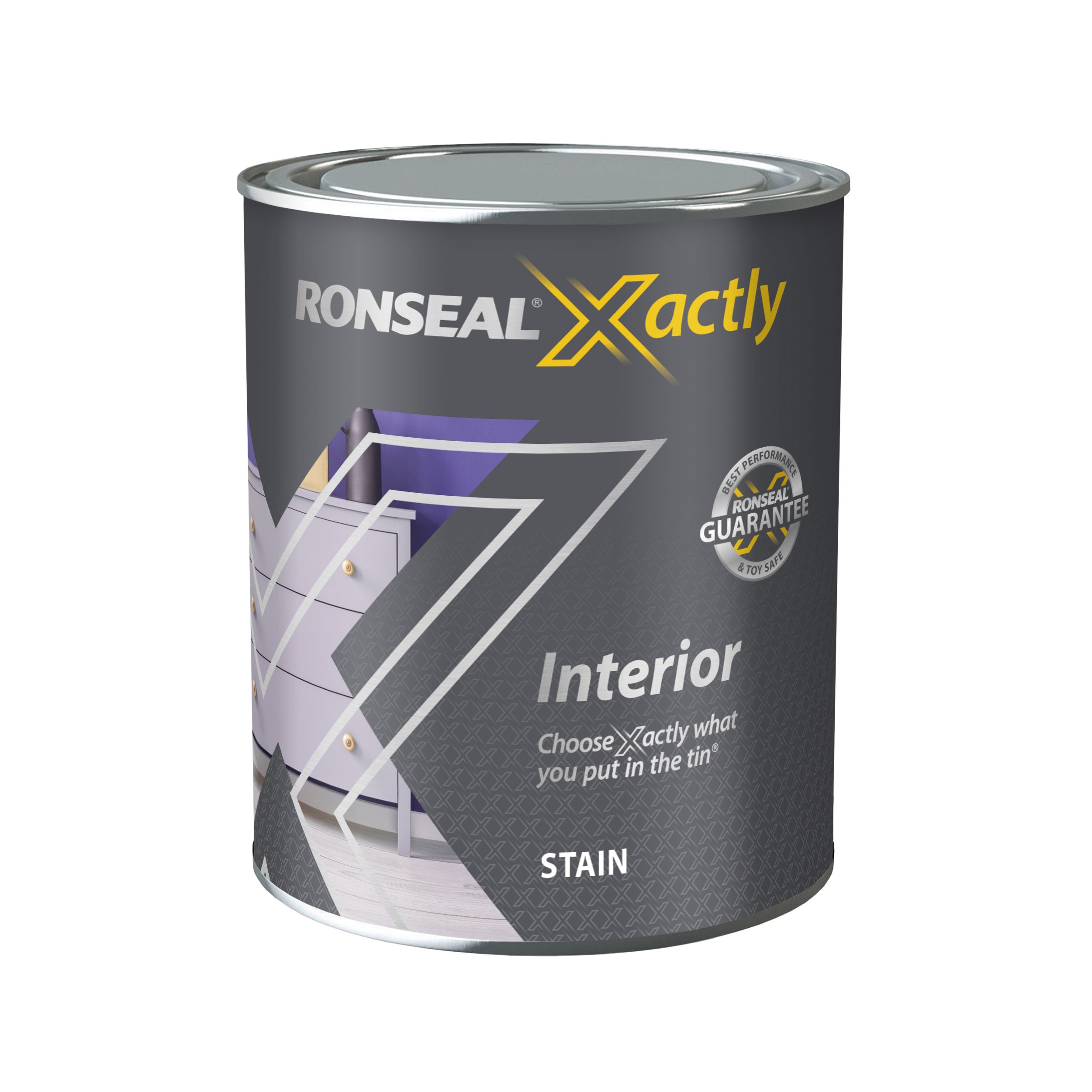 Ronseal Xactly Interior Wood Satin Stain, Base 4, 750ml