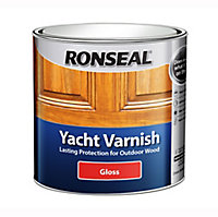 Ronseal Yacht Varnish Clear Gloss Window frames Wood varnish, 1L