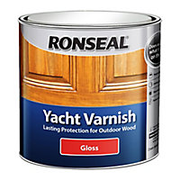 Ronseal Yacht Varnish Clear Gloss Window frames Wood varnish, 2.5L