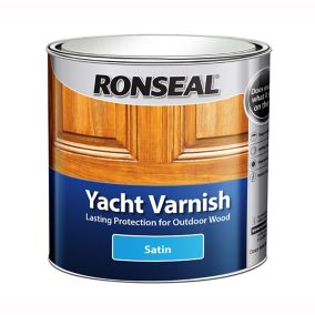 Ronseal Yacht Varnish Clear Satin Window frames Wood varnish, 1L