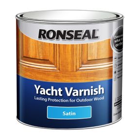 Ronseal Yacht Varnish Clear Satin Window frames Wood varnish, 2.5L