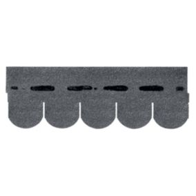 Roof Pro Grey Roof shingle (L)1m (W)340mm, Pack of 16