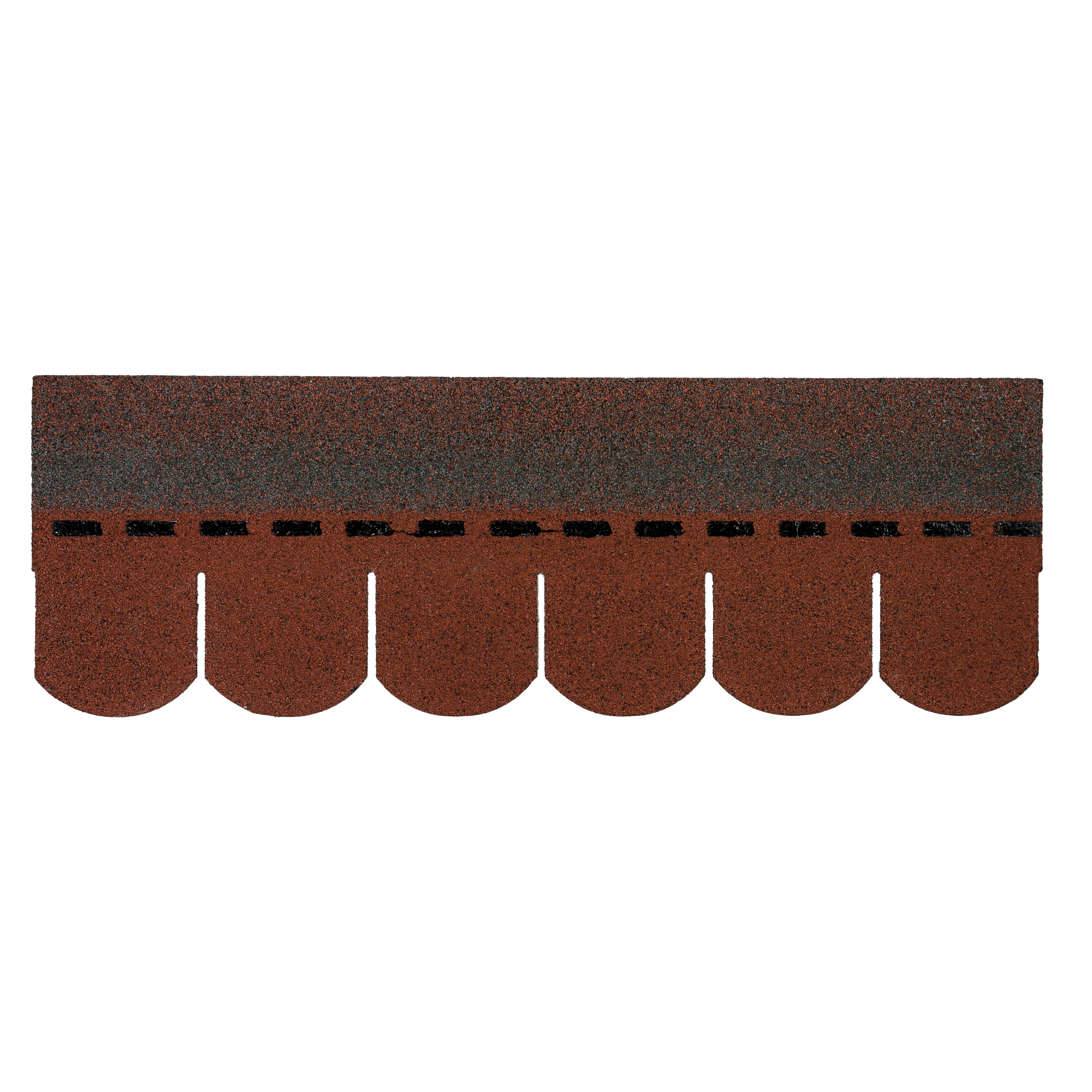 Roof Pro Round Red Roof Shingles (L)1m (W)340mm, Pack Of 16 | DIY At B&Q