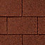 Roof Pro Square Red Roof shingles (L)1m (W)340mm, Pack of 16