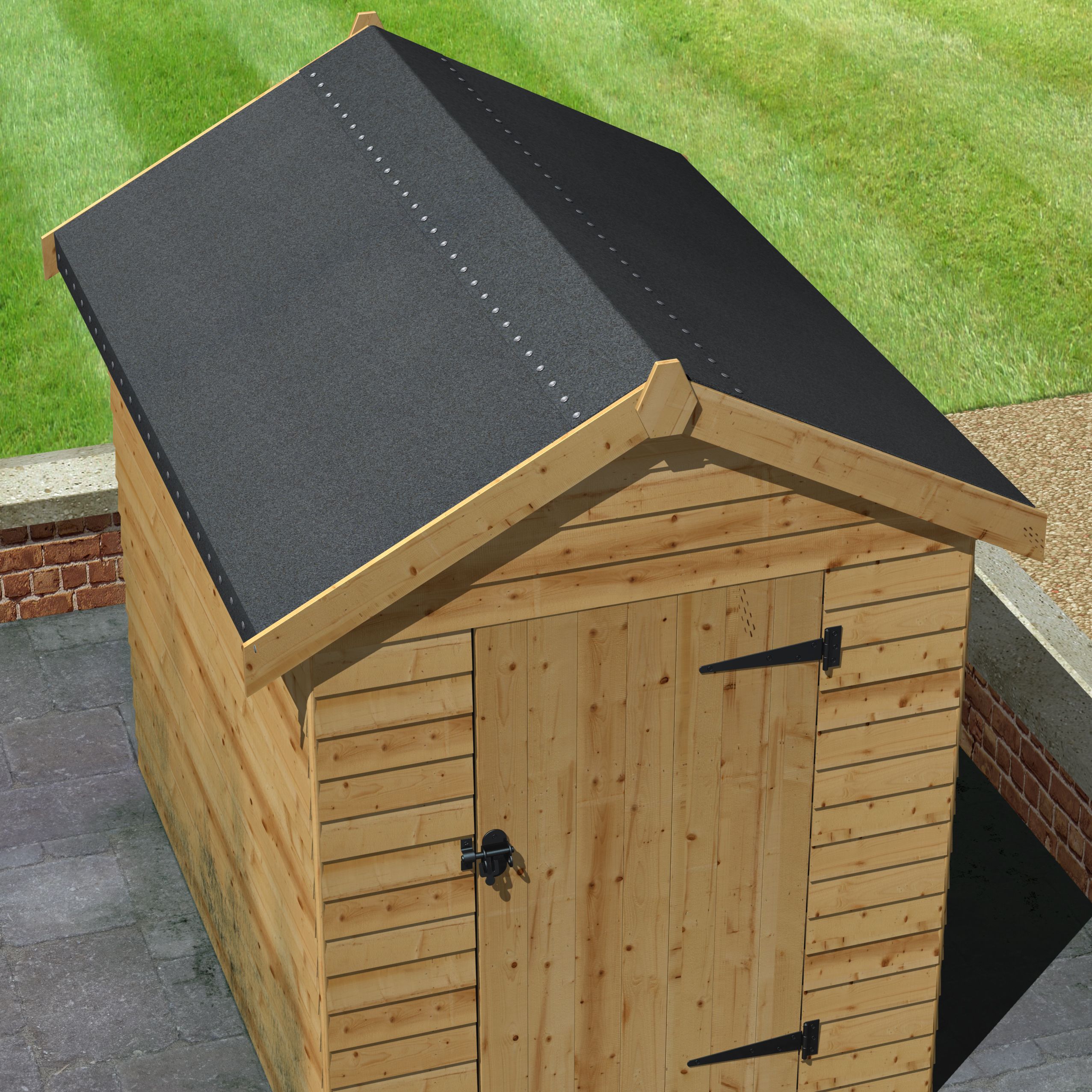roof pro super black shed felt, l10m w1m diy at b&q