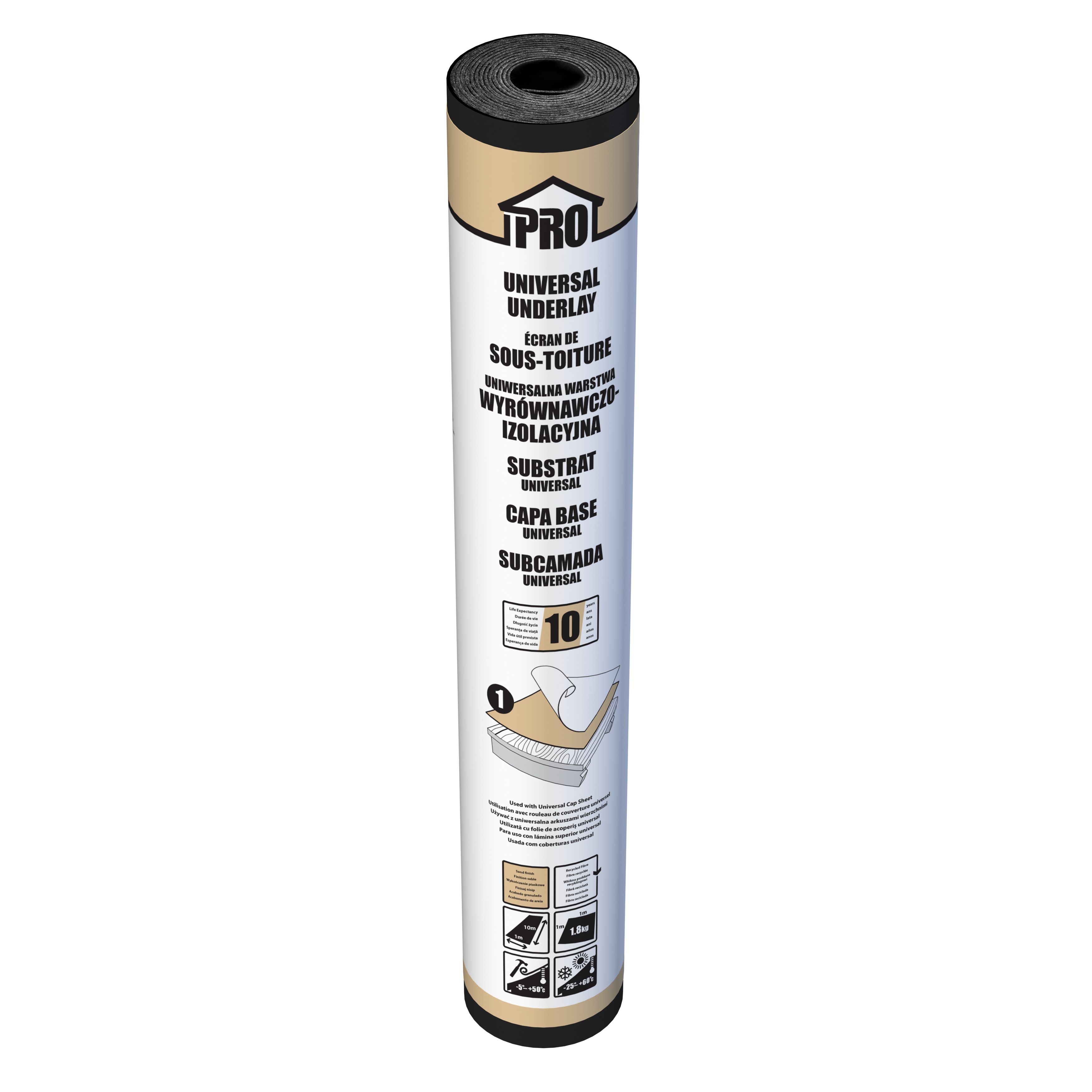 Roof pro Universal Sand Underlay L10m W1m