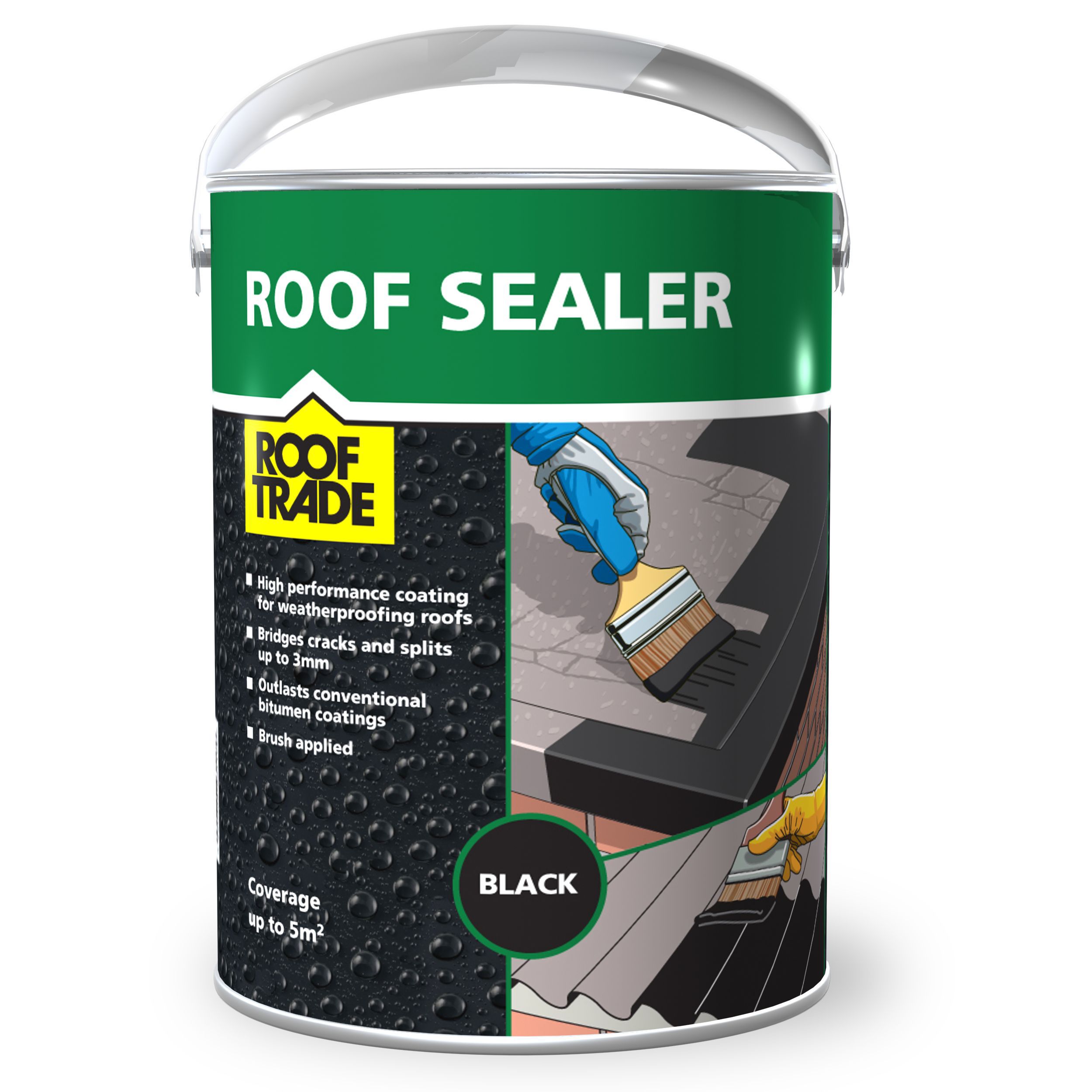 Rooftrade Black Roof Sealer 5l Diy At B Q