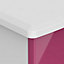 Rosa High gloss pink & white 4 Drawer Chest of drawers (H)1080mm (W)770mm (D)410mm