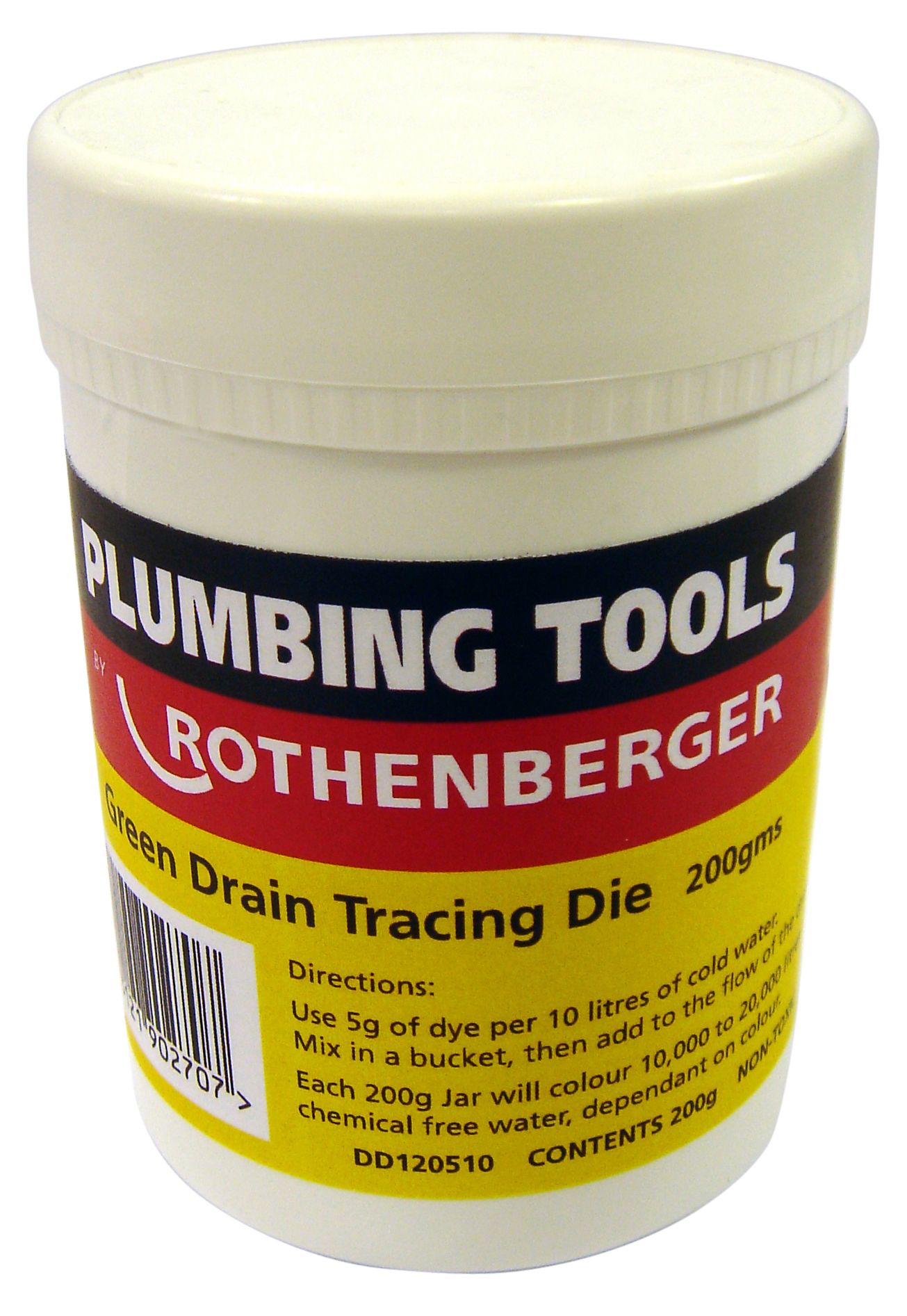 Rothenberger White Drain tracing dye, 200g