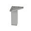 Rothley 100mm Silver effect Contemporary Cabinet leg