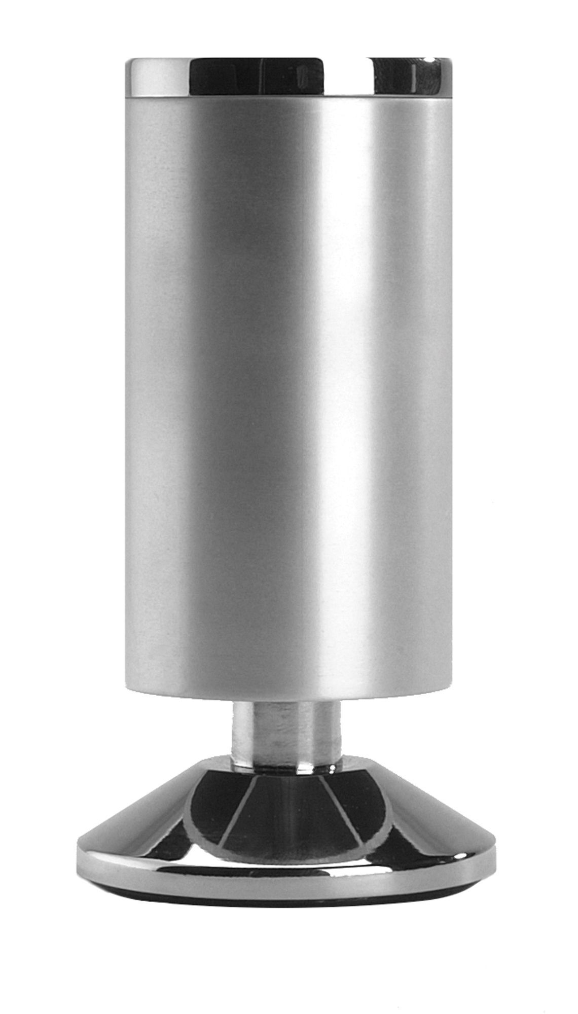 Rothley 120mm Aluminium effect Designer leg