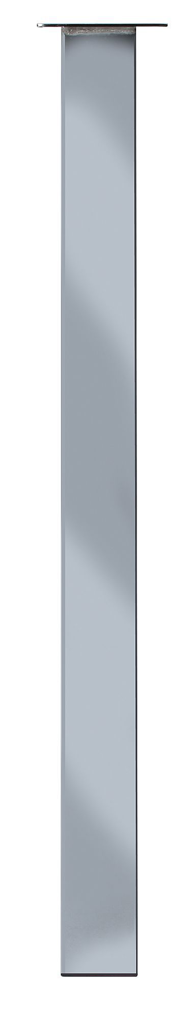 Rothley 710mm Chrome effect Designer leg (Dia)50mm