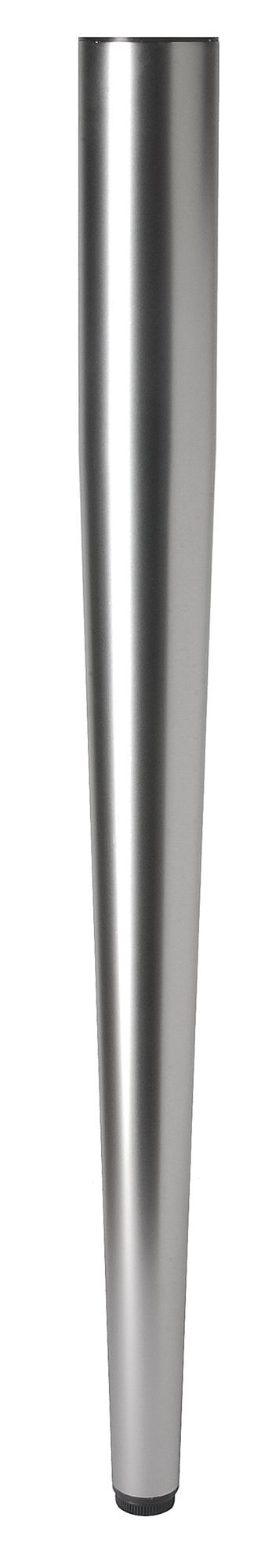 Rothley 710mm Stainless steel effect Designer leg (Dia)60mm