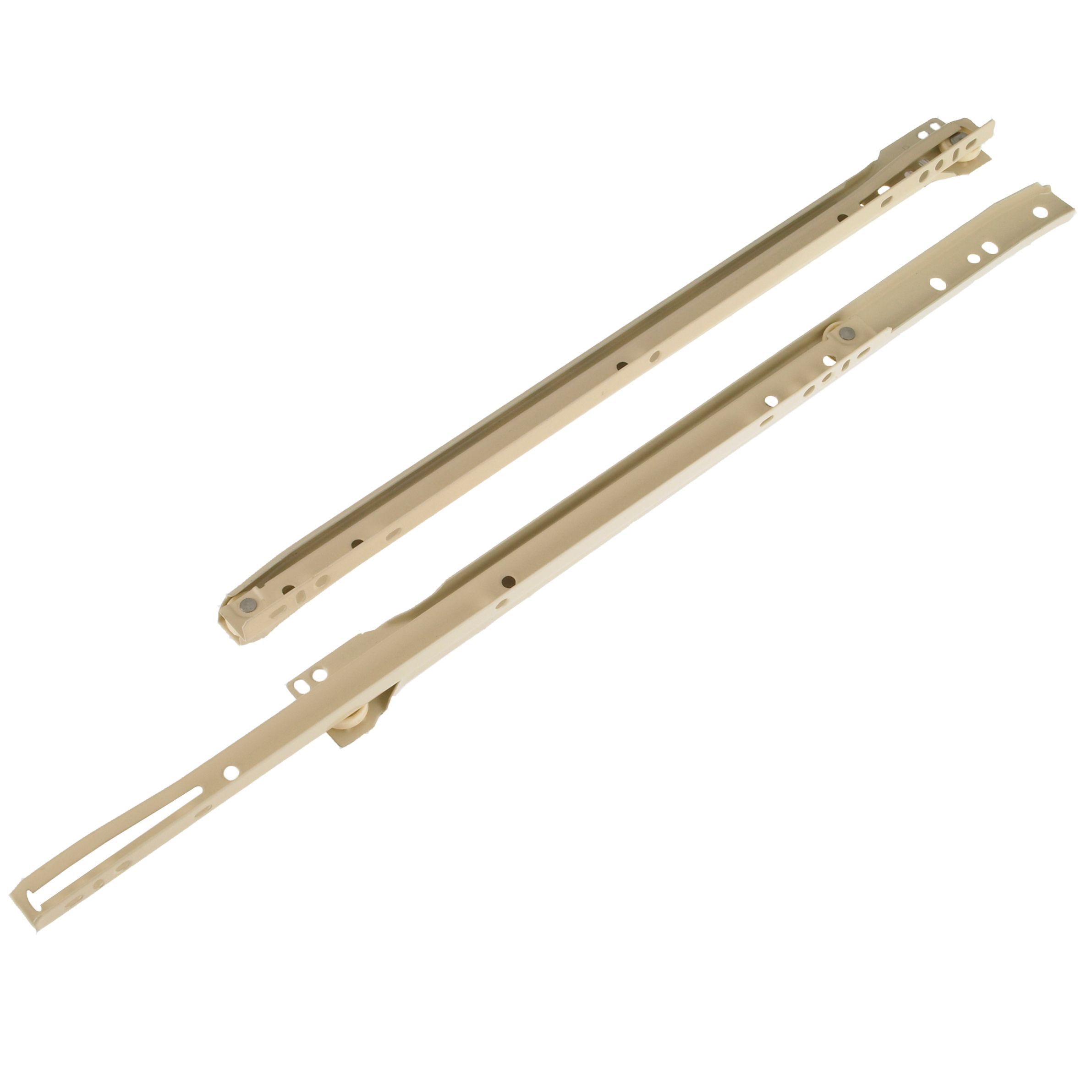 Rothley Almond Self-close Bottom-fixed Drawer runner (L)405mm, Pack of 2