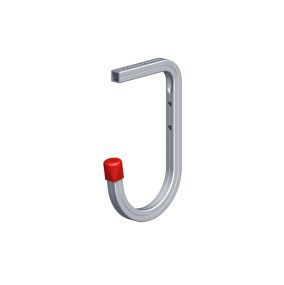 Rothley Aluminium Wall-mounted J-shaped Storage hook (D)110mm