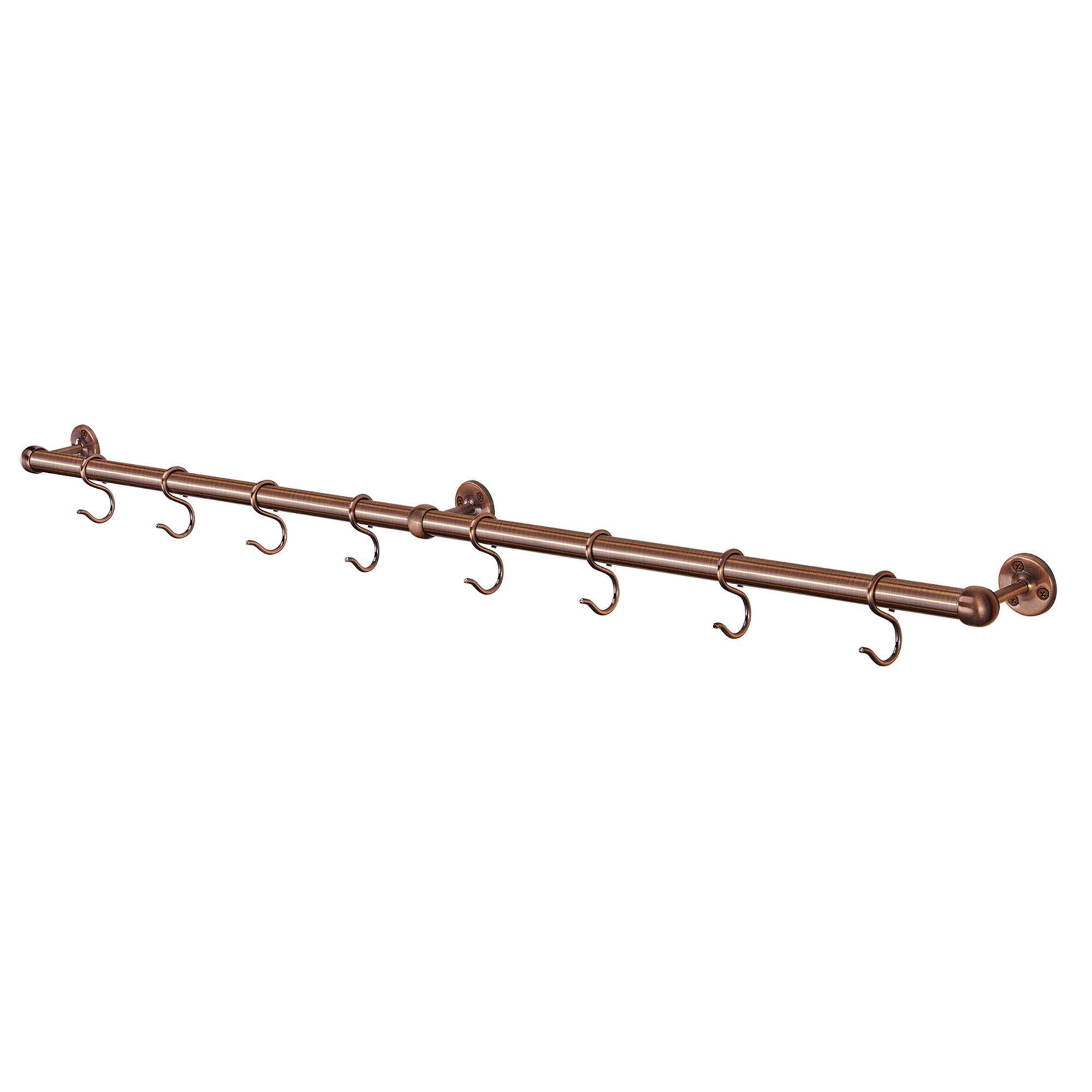 Rothley Antique copper effect Stainless steel Kitchen accessory rail (H ...