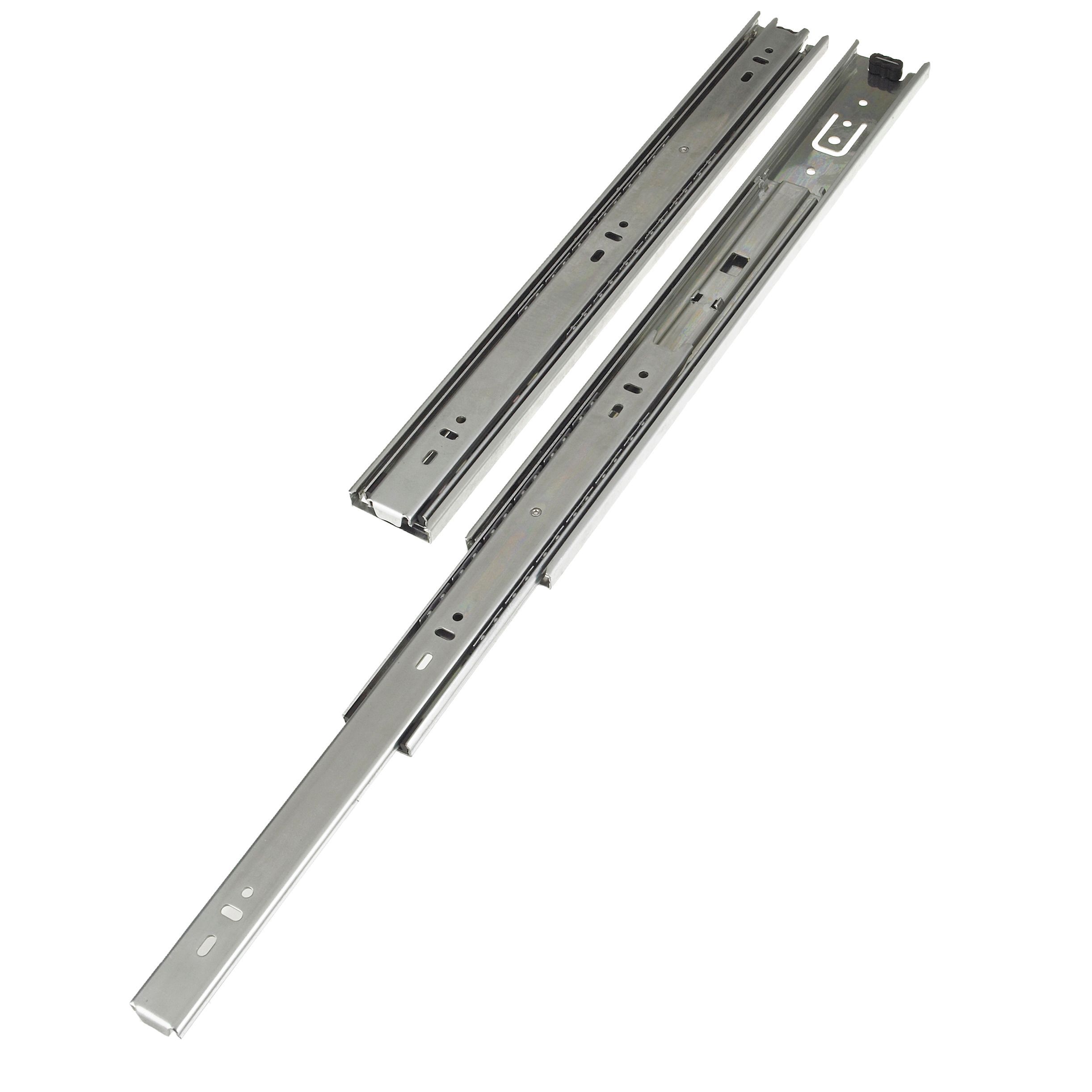 Rothley Ball bearing Steel Drawer runner (L)600mm, Pack of 2