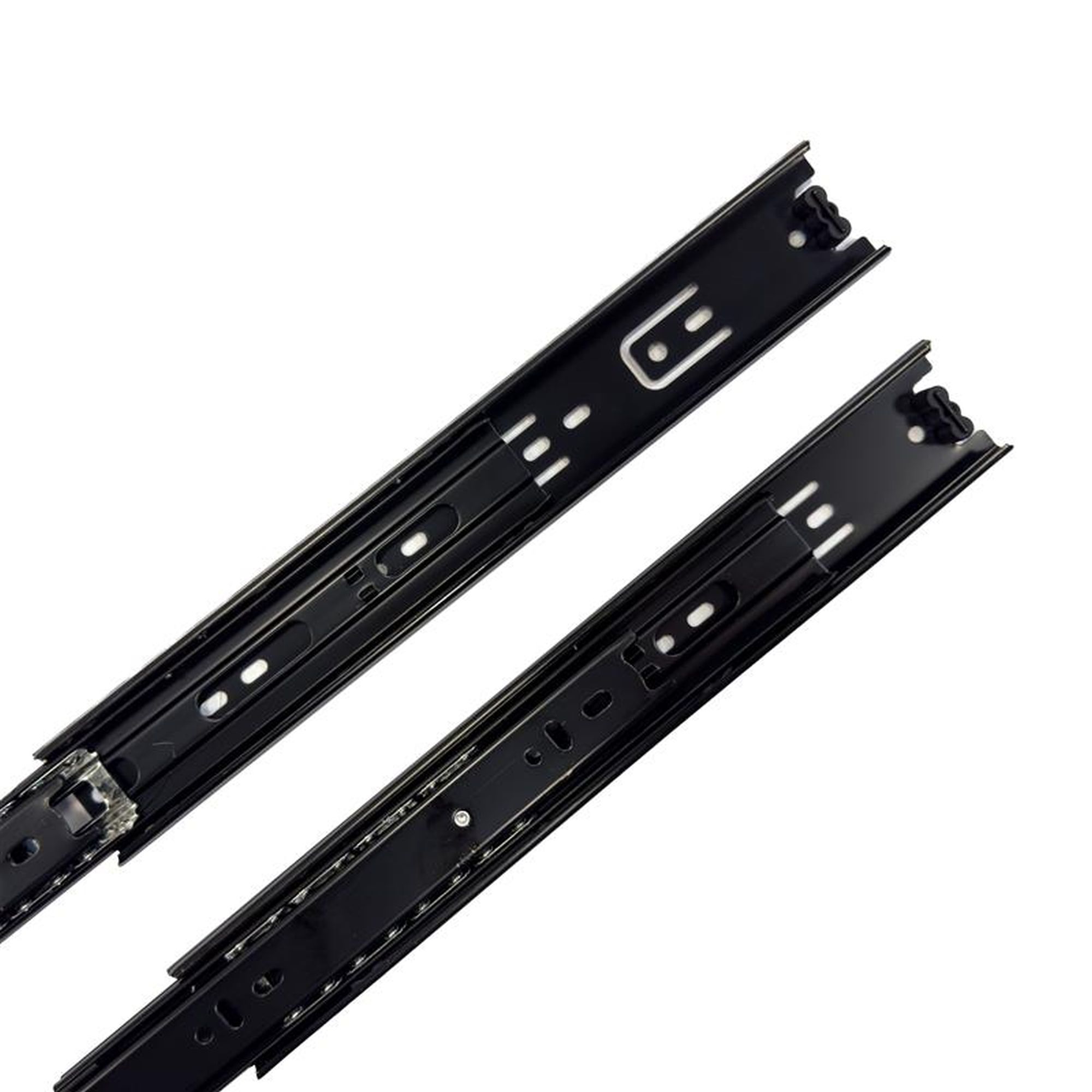 Rothley Black Ball bearing Side-fixed Drawer runner (L)355mm, Pair