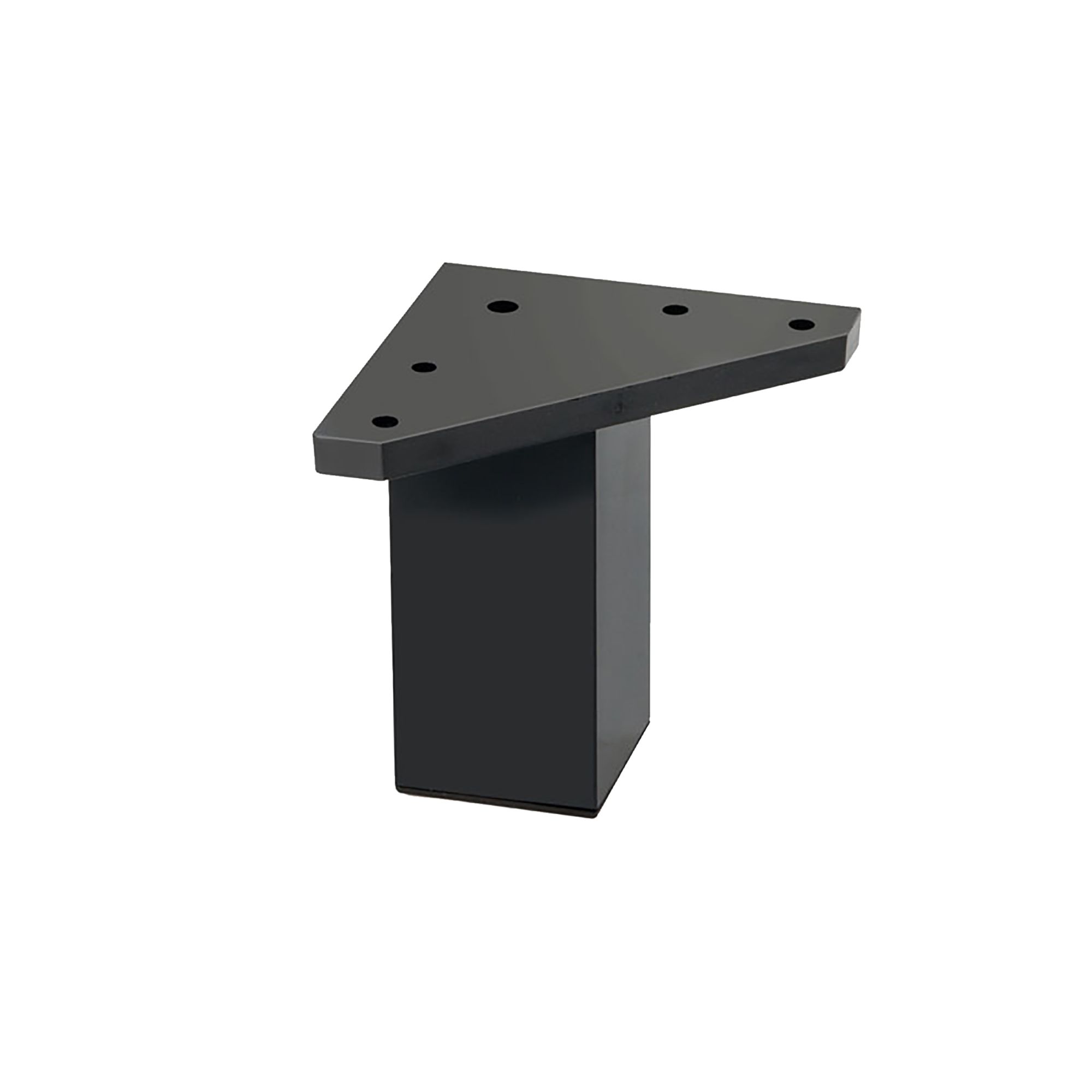 Rothley Black Contemporary Cabinet leg (H)60mm