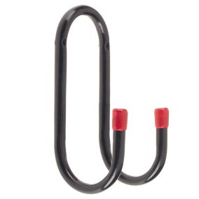 Rothley Black Steel Tubular Double Storage hook (D)70mm