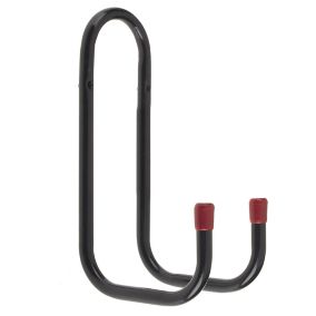 Rothley Black Steel Wall-mounted Double Storage hook (D)120mm