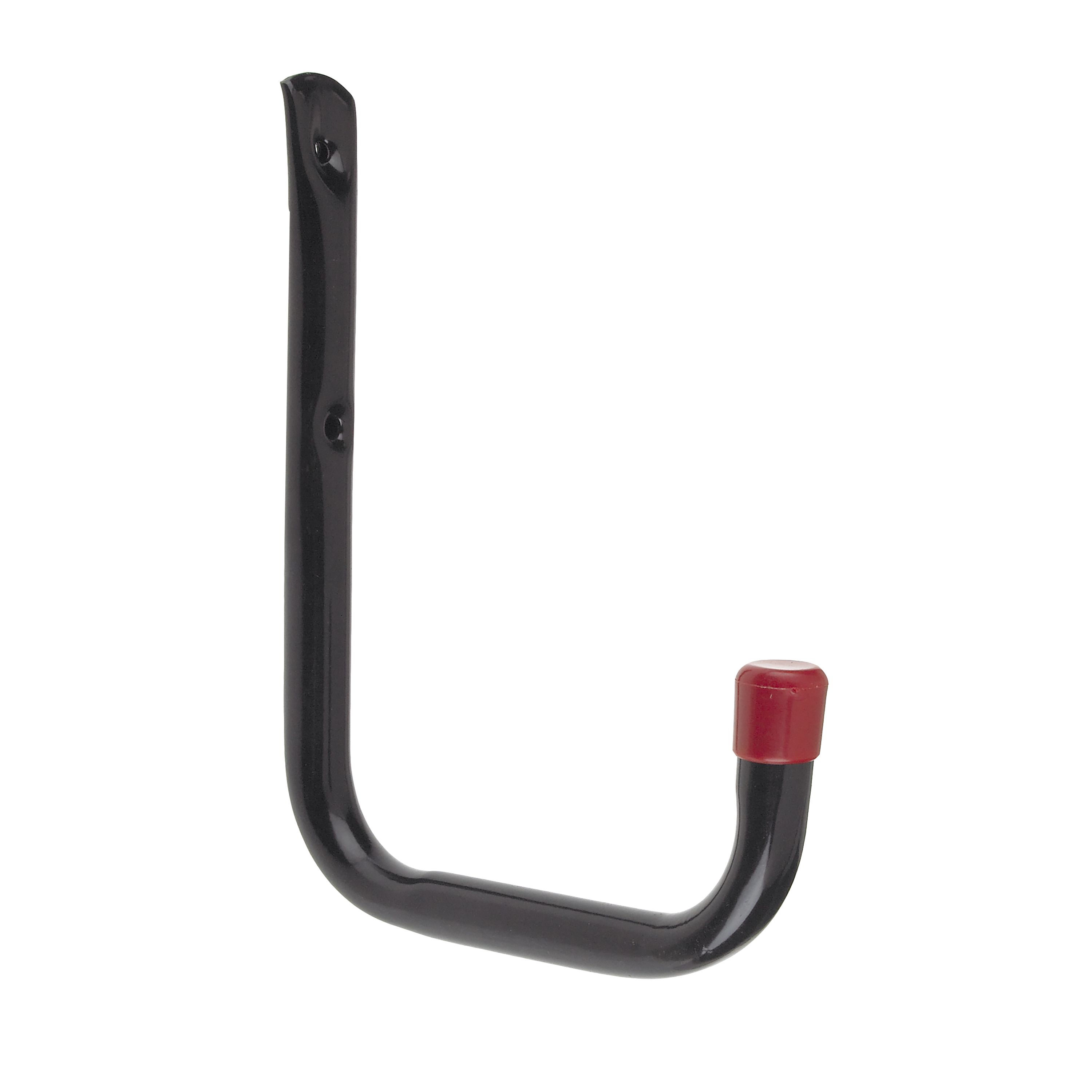 Rothley Black Steel Wall mounted Storage hook H 200mm D 150mm DIY at B Q