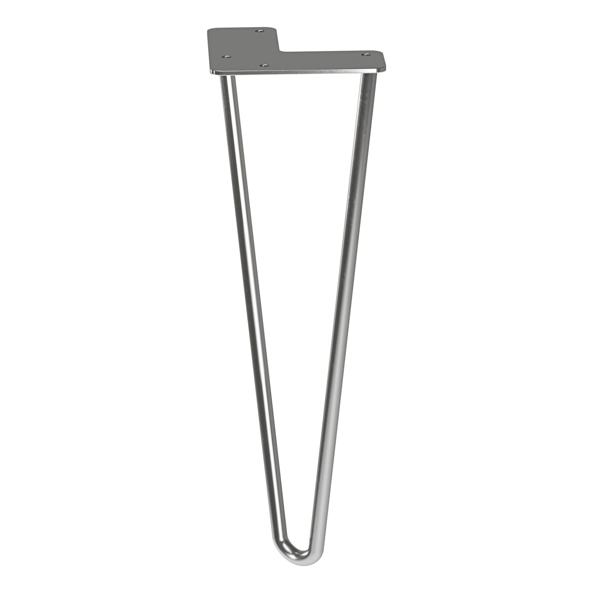 Rothley Brushed Hairpin Furniture leg (H)350mm