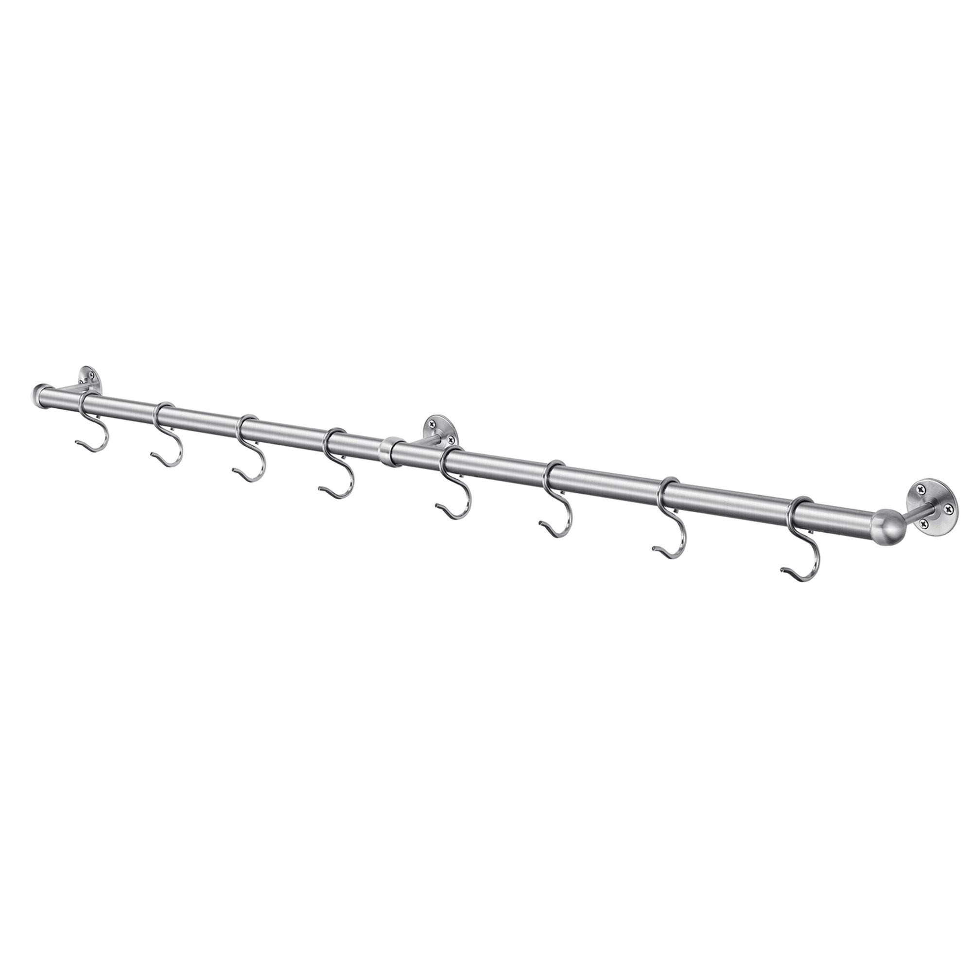 Rothley Brushed Satin Stainless steel Kitchen accessory rail (H)66.5mm ...