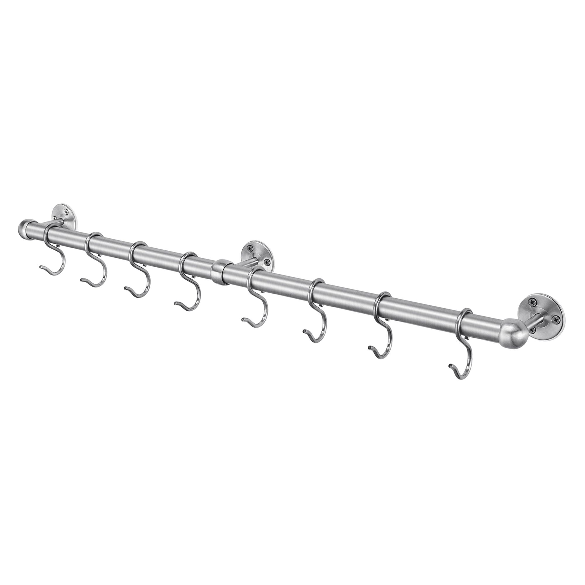 Rothley Brushed Satin Stainless steel Kitchen accessory rail (H)66.5mm ...